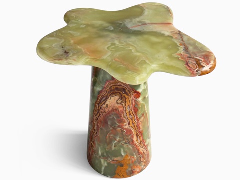 现代异形石材边几角几su模型