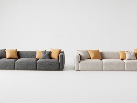 现代休闲沙发su模型