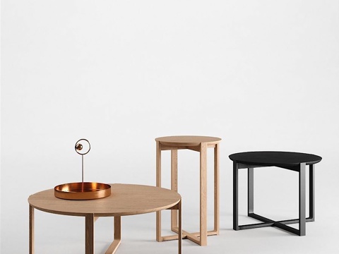  北欧茶几 现代茶几 圆几 角几 边几 小茶几 北欧茶几3d模型 