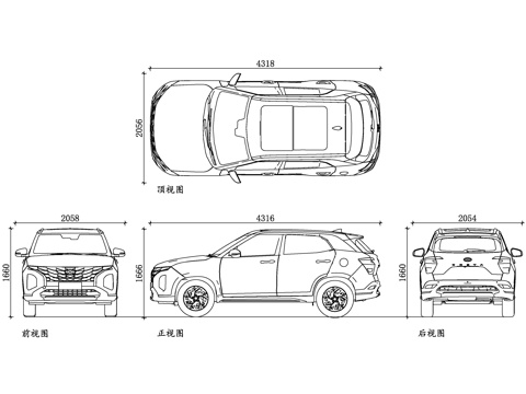 现代轿车 现代伊兰特 现代索纳塔 现代名图 现代领动 现代菲cad施工图