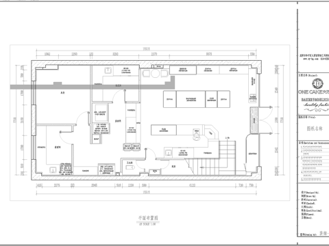 最新全套 面包店 甜品店 施工图合集cad施工图