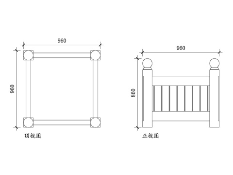  木质花盆 木制花盆 实木花盆 花园木盆 木艺花盆 室外木花盆cad施工图 