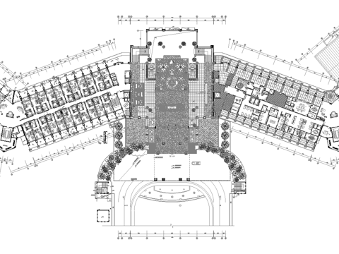 最新全套 大酒店 餐厅 施工图合集cad施工图