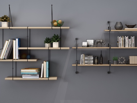  现代吊柜 吊架 装饰架3d模型 