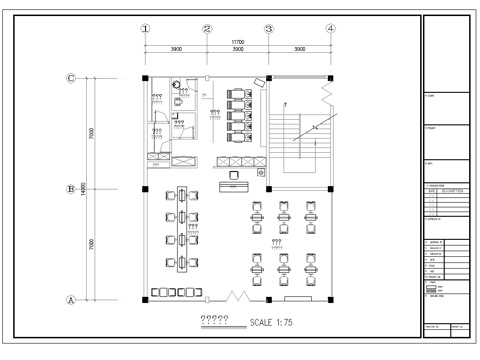 最新完整版理发店施工图合集cad施工图