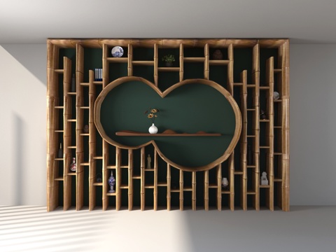  新中式中式装饰柜模型3d模型 