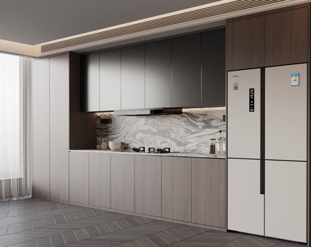  现代意式餐边柜 酒柜3d模型 