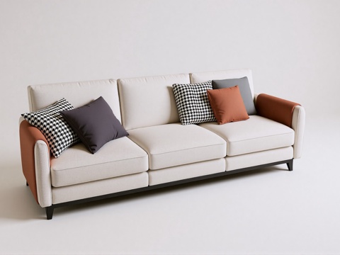 现代沙发组合su模型