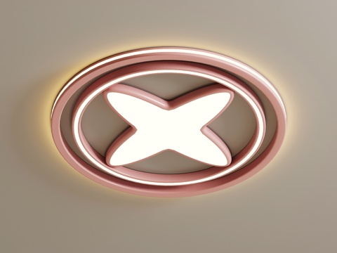 现代儿童吸顶灯su模型