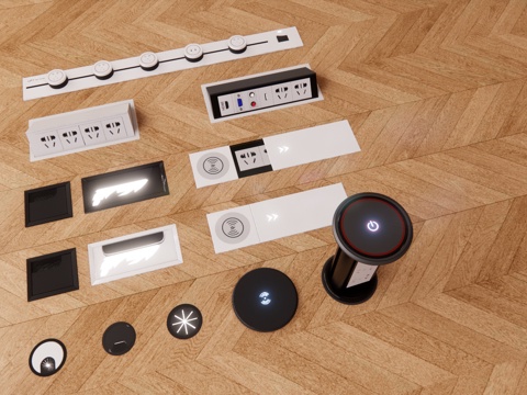 家具 电器 灯 燃气灶 冰箱 油烟机 微波炉 电视 电脑su模型