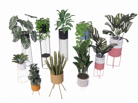 花镜 组团 景观 室外造景 室内造景 灌木 乔木su模型