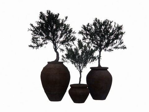 花镜 组团 景观 室外造景 室内造景 灌木 乔木su模型