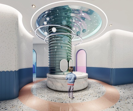 海洋 金属 可爱 商业 卫生间su模型