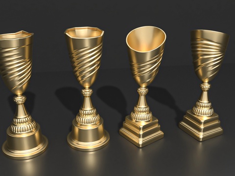  奖杯奖牌饰品摆件潮玩手办3d模型 