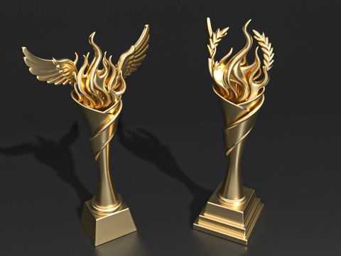  奖杯奖牌饰品摆件潮玩手办3d模型 