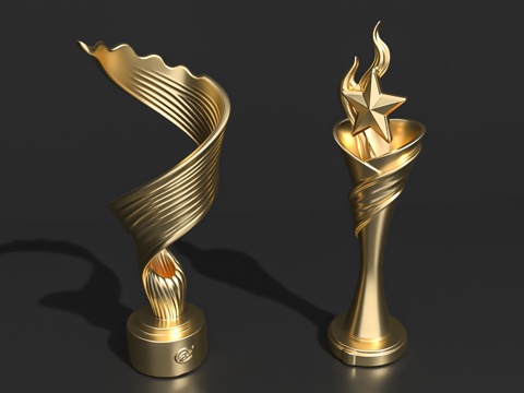  奖杯奖牌饰品摆件潮玩手办3d模型 