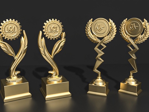 奖杯奖牌饰品摆件潮玩手办3d模型 