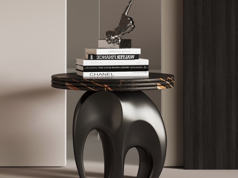 现代意式边几 异形边几su模型