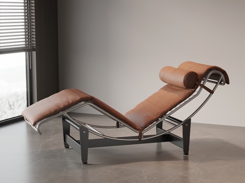  现代意式休闲椅 躺椅3d模型 