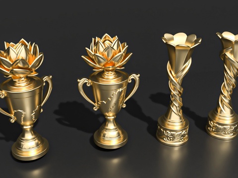  奖杯奖牌饰品摆件潮玩手办3d模型 