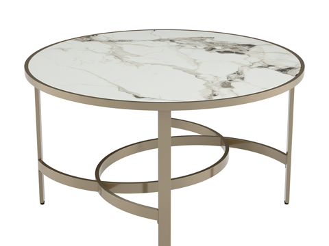  现代简约轻奢茶几 茶几 简约茶几 圆形茶几  装饰茶几3d模型 