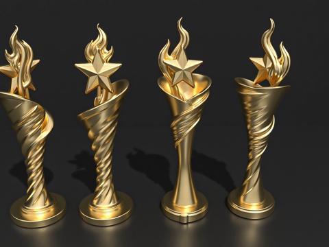  奖杯奖牌饰品摆件潮玩手办3d模型 
