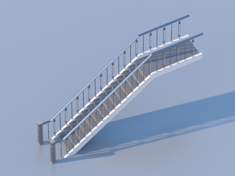  木楼梯 简欧楼梯3d模型 