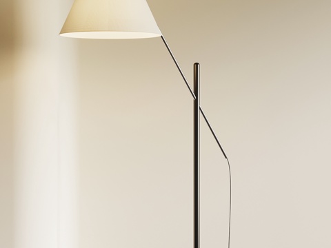 现代落地灯su模型