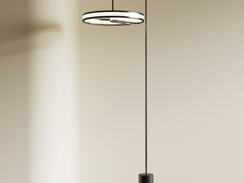 现代意式落地灯su模型