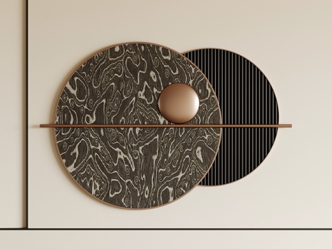  现代意式墙饰3d模型 