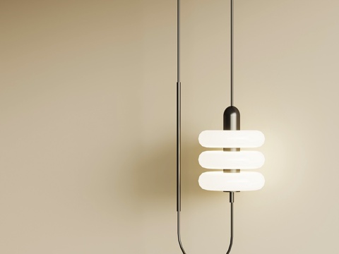  现代吊灯su模型 