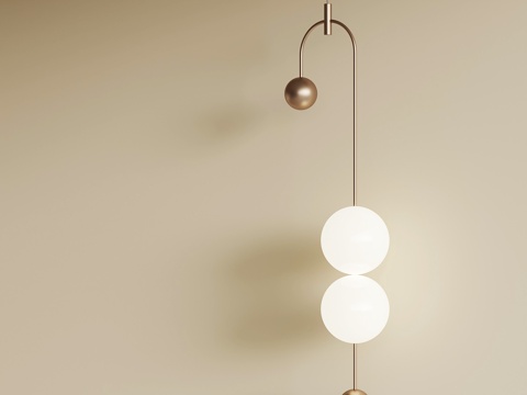 现代吊灯 球形吊灯su模型