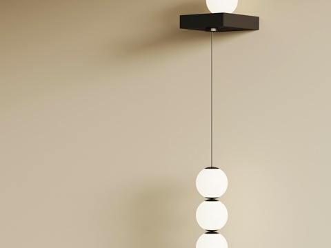 现代壁灯 球形壁灯 球形吊灯su模型