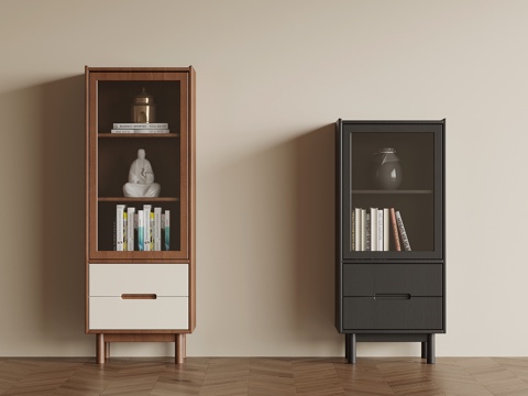 法式中古边柜 高柜矮柜 斗柜su模型