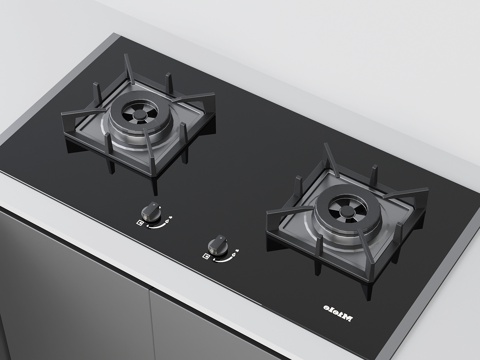  现代灶具 燃气灶 煤气灶 灶台3d模型 