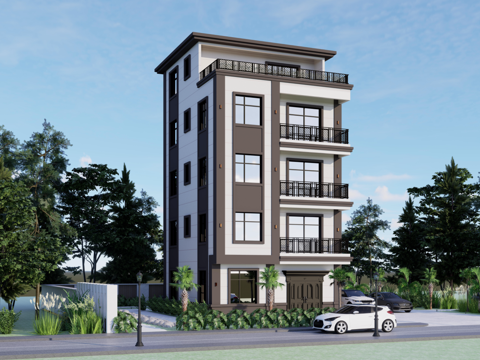 现代别墅cad施工图