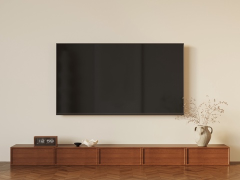 法式中古电视柜su模型