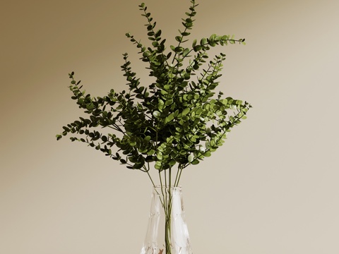 现代绿植 花瓶 桌面绿植su模型