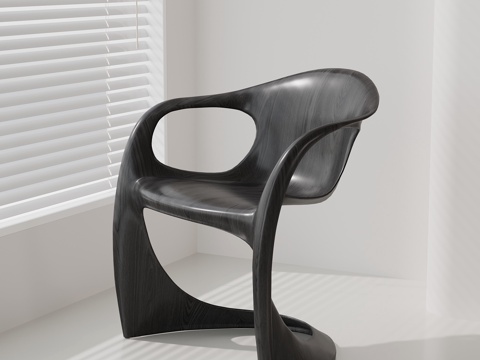  现代意式椅子 休闲椅 单人椅3d模型 