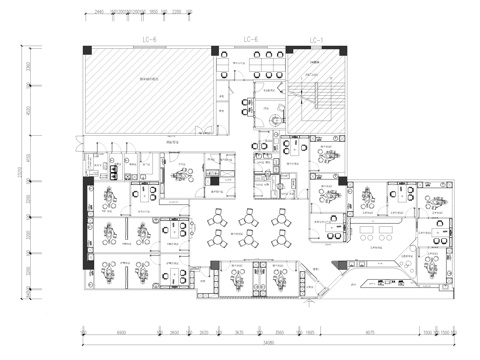 综合牙科口腔医院平面施工图cad施工图