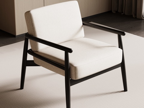 现代休闲椅 单人沙发su模型