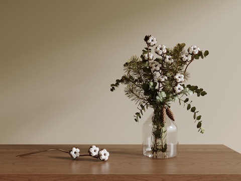 现代花瓶 花艺 摆件su模型