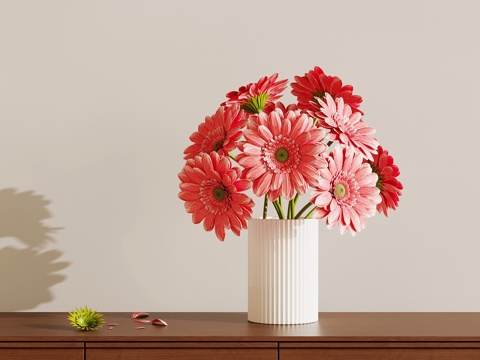 现代花瓶 花艺 摆件su模型