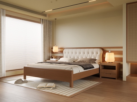  现代卧室su模型 