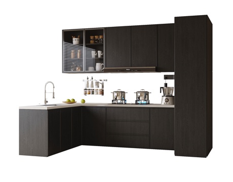 现代橱柜su模型