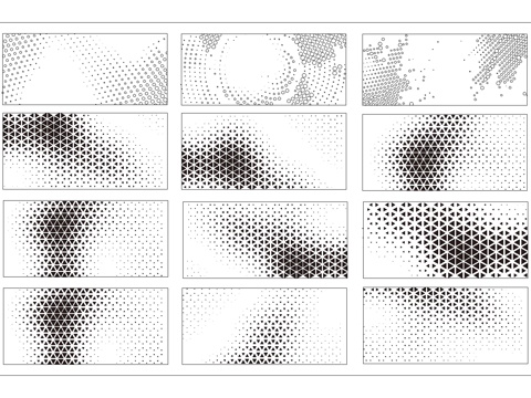 创意金属冲孔板CAD图库cad施工图