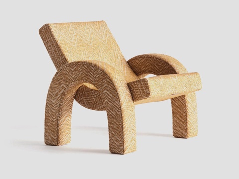 现代休闲椅 扶手椅su模型