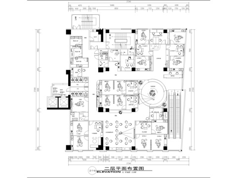 儿童牙科医院平面施工图cad施工图