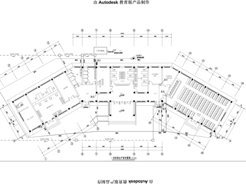 服务中心给排水施工图cad施工图
