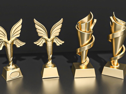  奖杯奖牌饰品摆件潮玩手办3d模型 